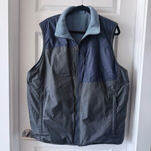 The North Face Blue and Olive Reversable Vest